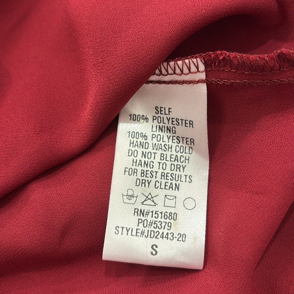 Storia 3D Flowers Burgandy Dress Small STUNNING - Picture 6 of 6